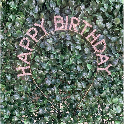 Pearl and Rox - Happy Birthday Crystal Rhinestone Headband - Rack Hunt