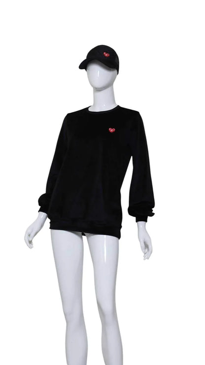 Love Love Tennis - Women's Velvet Long Sleeve Warm Up Top - Rack Hunt