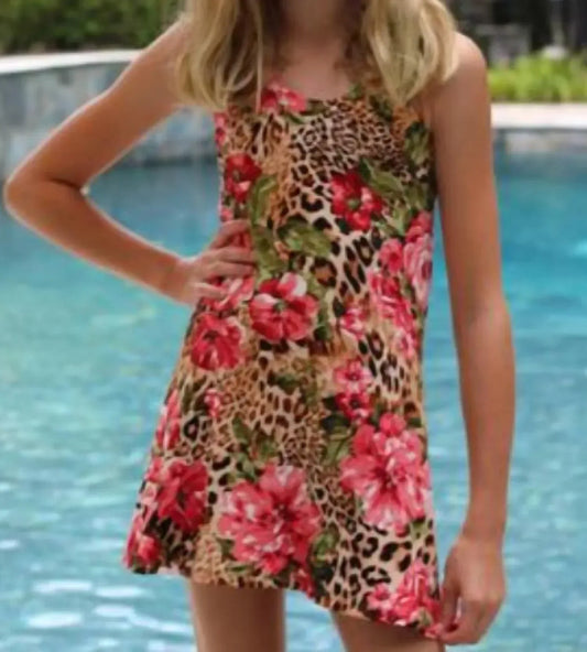 Les Tout Petits - Leopard Rose Halter Dress - Rack Hunt