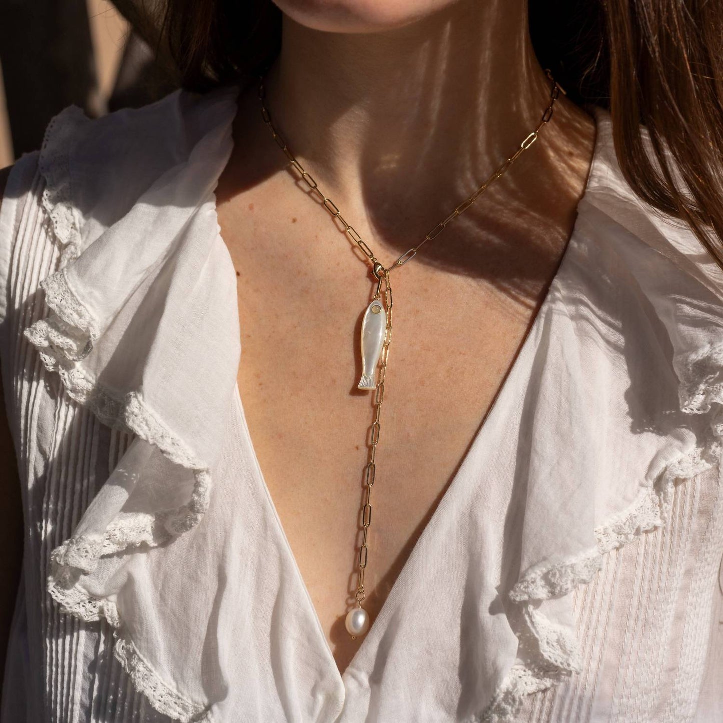 Women's Fortuna Mother Of Pearl Charm
