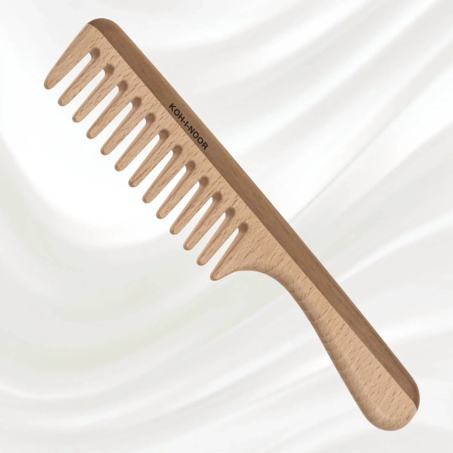 Koh-I-Noor Beauty USA - Women's Legno Beech And Kotibe Wood Wide Tooth Comb - Rack Hunt