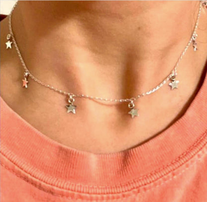 Women's Celestial Star Charms Necklace