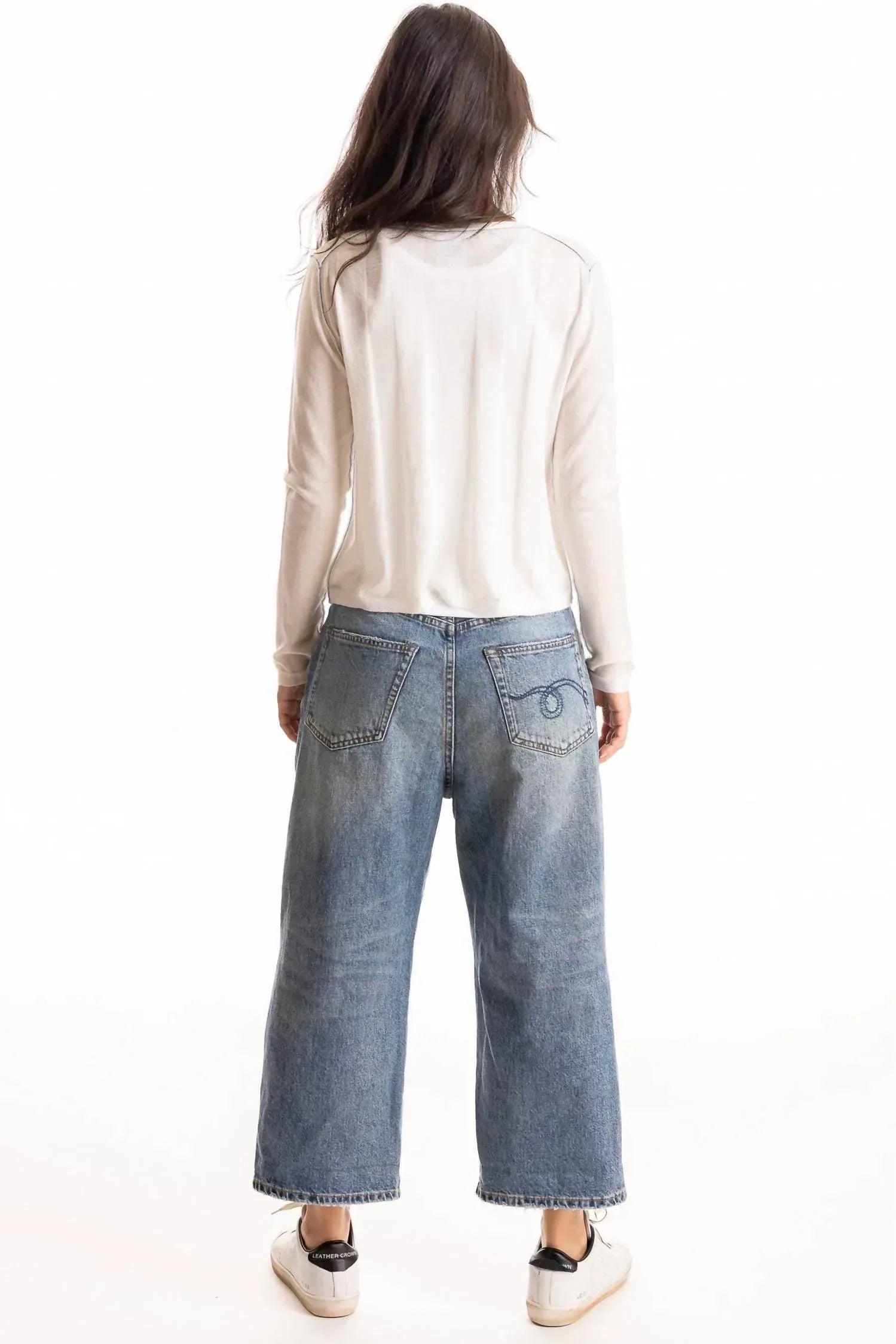 Guh - Worsted Cashmere Crewneck Cardigan - Rack Hunt