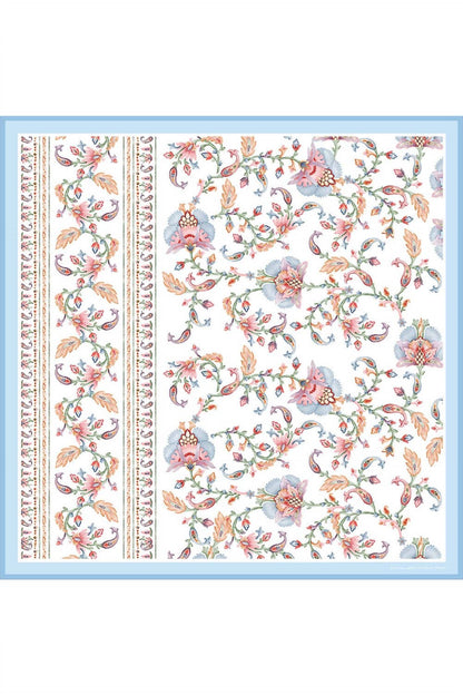 Women's Baroque Blossom Double Sided Silk Scarf