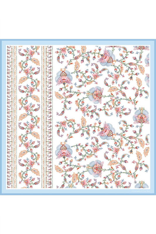 Women's Baroque Blossom Double Sided Silk Scarf