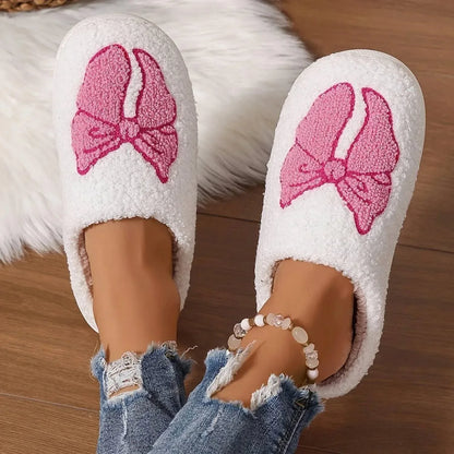 Girlie Girl - Girl's Cozy Bow Slippers - Rack Hunt
