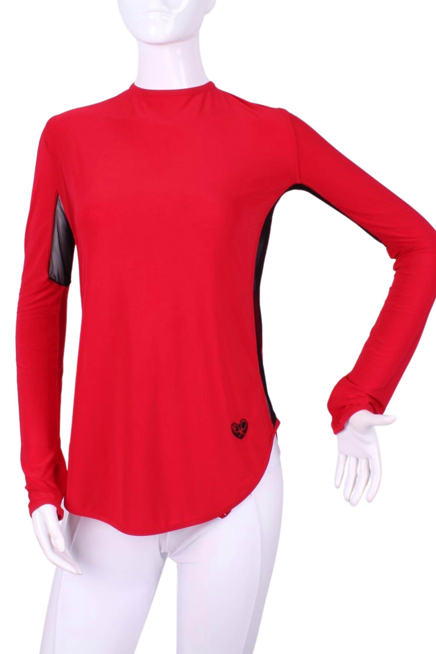Love Love Tennis - Women's Long Sleeve Crew Tee - Rack Hunt