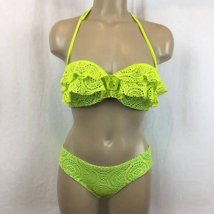 Women's Bright Ruffle Bikini Set