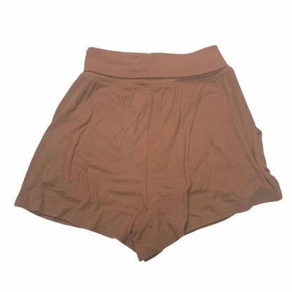 Women's Foldover Waist Stretchy Ribbed Shorts