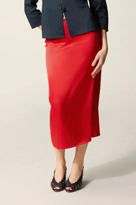 Rouje Paris - Naella Satin Midi Skirt - Rack Hunt
