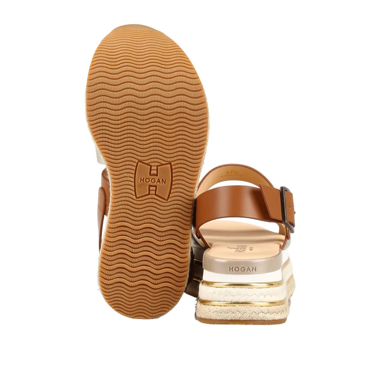 Women's Leather Wedge Sandals