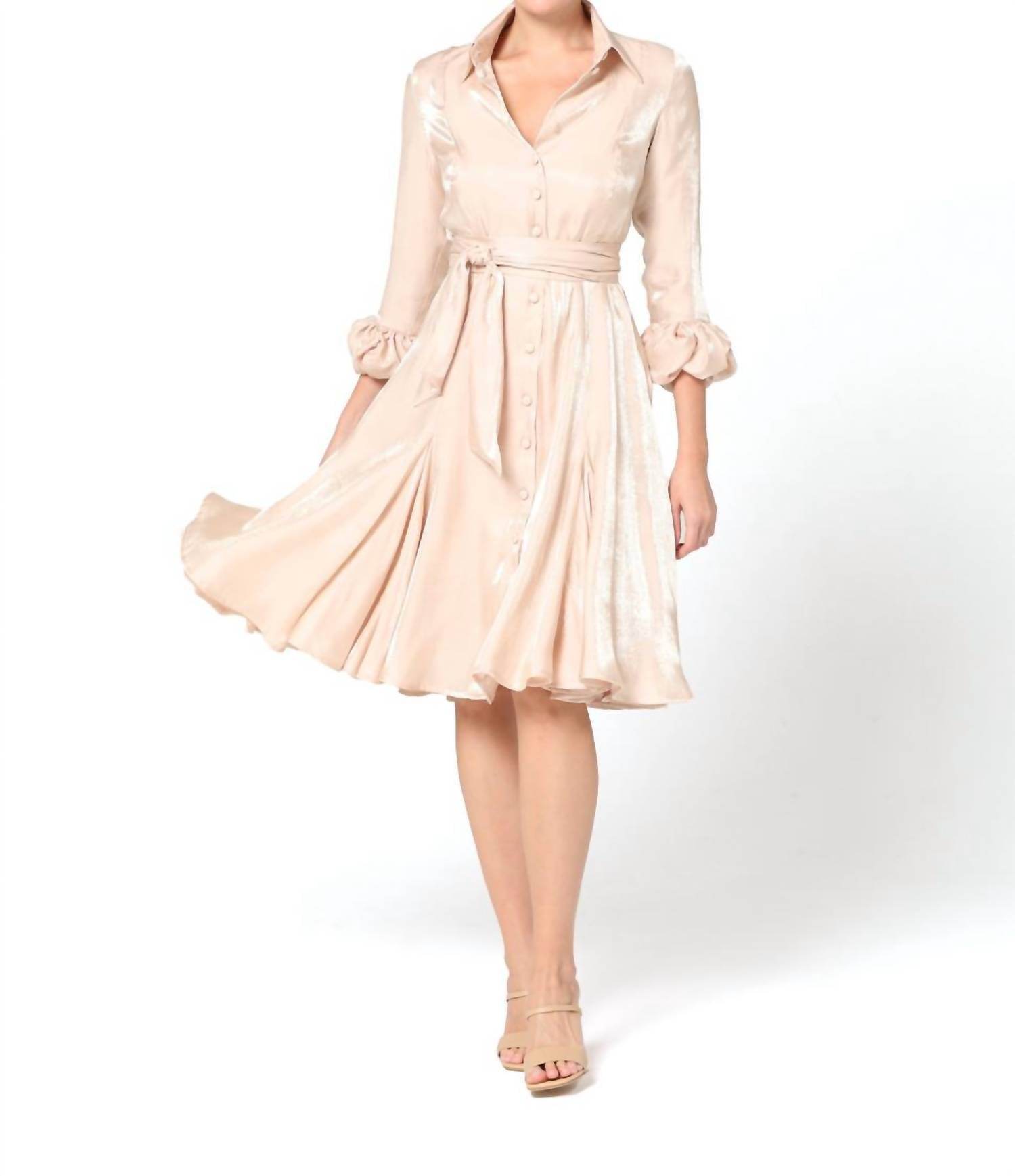 Baruni - Carina Knee Length Flared Dress - Rack Hunt -