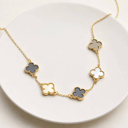 Women's Shell Clover Necklace