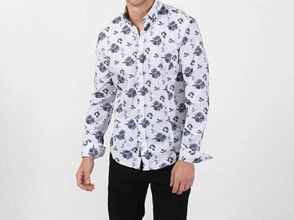 Rose Dot Button Down Shirt