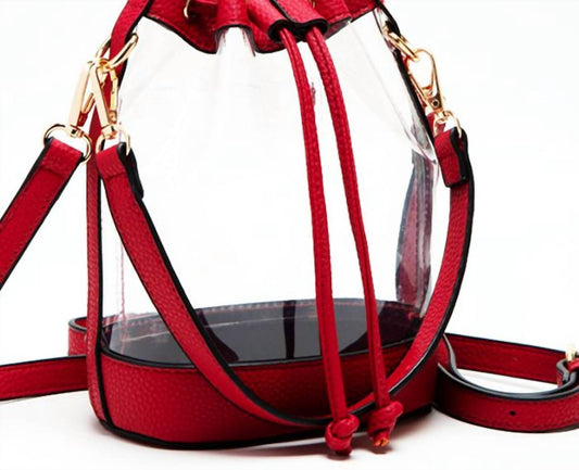 Hana - Women's Clear Crossbody Stadium Bucket Bag - Rack Hunt -