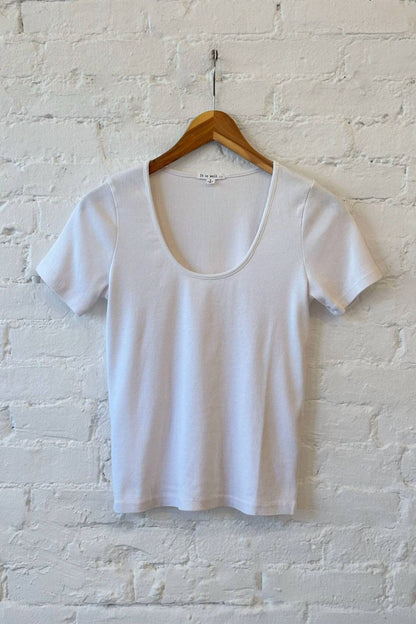Women's Short Sleeve Rib Top