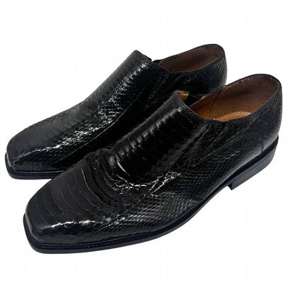 Men's Snakeskin Leather Loafers