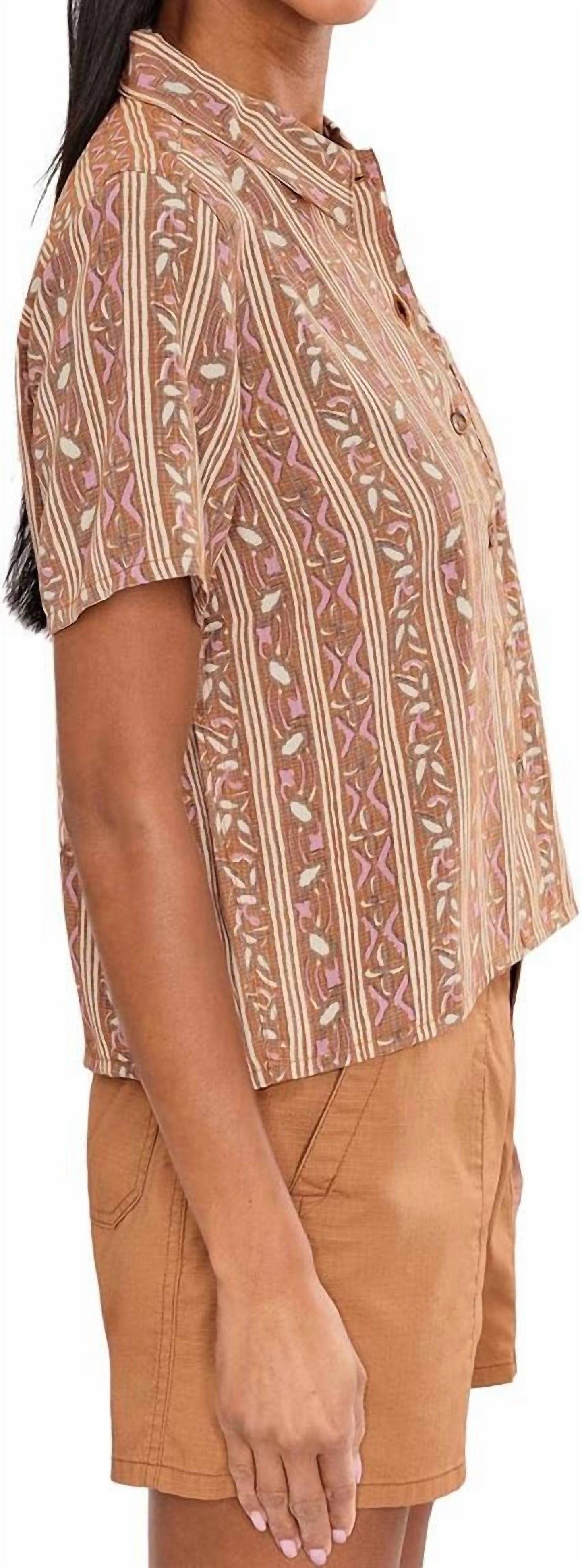 Camino Pucker Short Sleeve Top