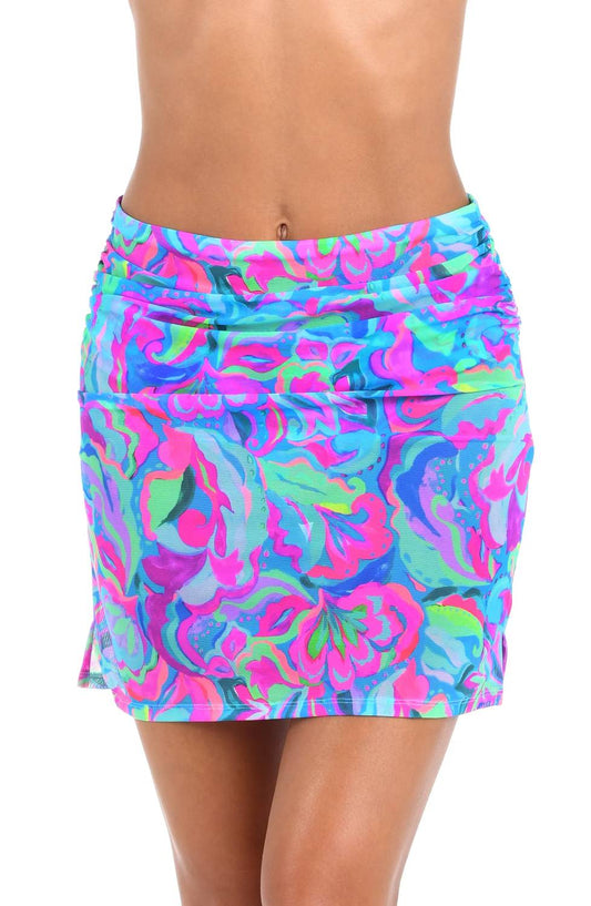 Swirltopia Pull On Mesh Skirt Swim Cover