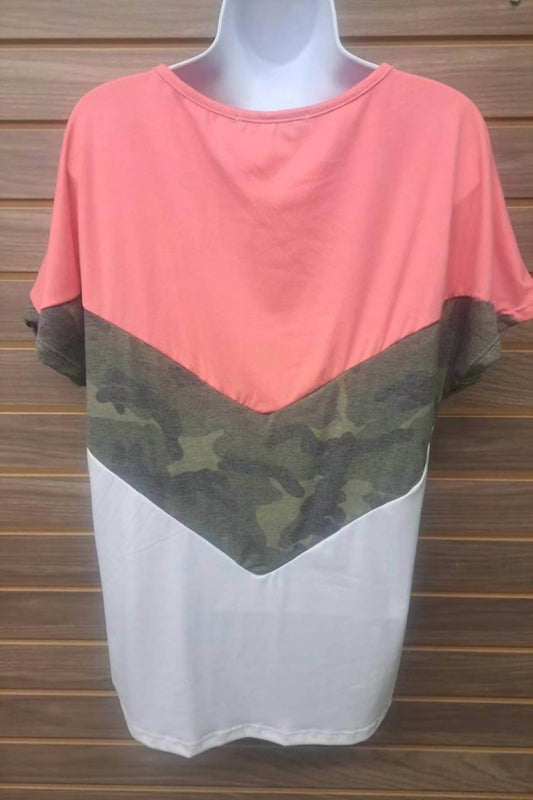 B Flawless - Women's Camo White Short Sleeve Tee - Rack Hunt
