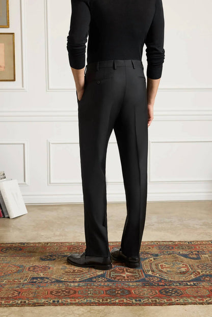 Devon Flat Front Super 110s Wool Serge Trouser