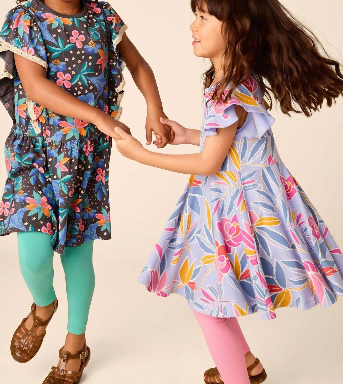 Tea Collection - Kids Girls Flutter Sleeve Twirl Dress - Rack Hunt -