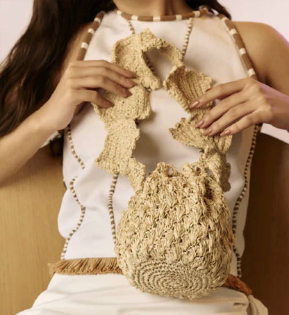women's Marnie Raffia Crochet Luxury Handbag