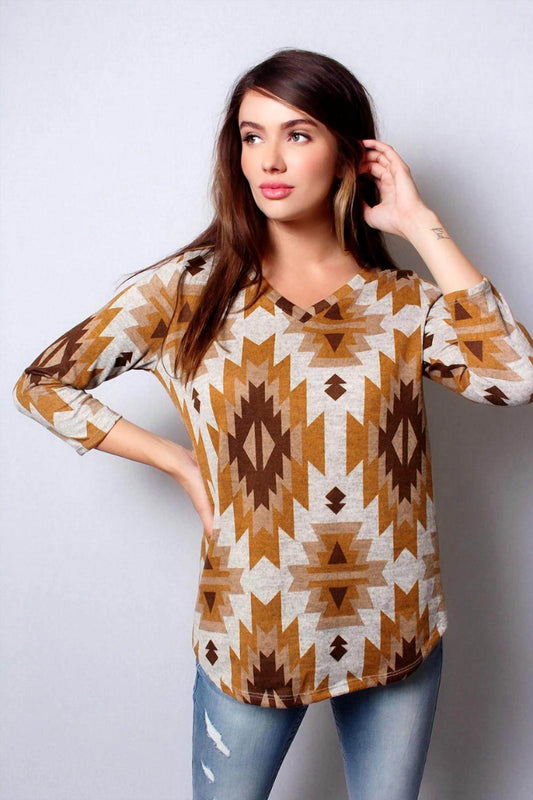 Good Stuff Apparel - V Neck Stripe Top - Rack Hunt -