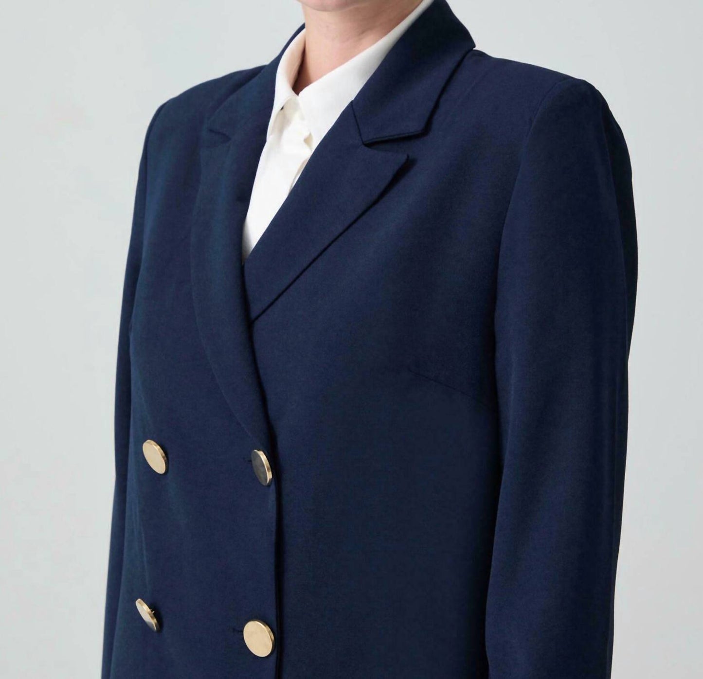 Long Crepe Trench Coat