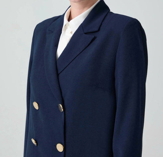 Long Crepe Trench Coat