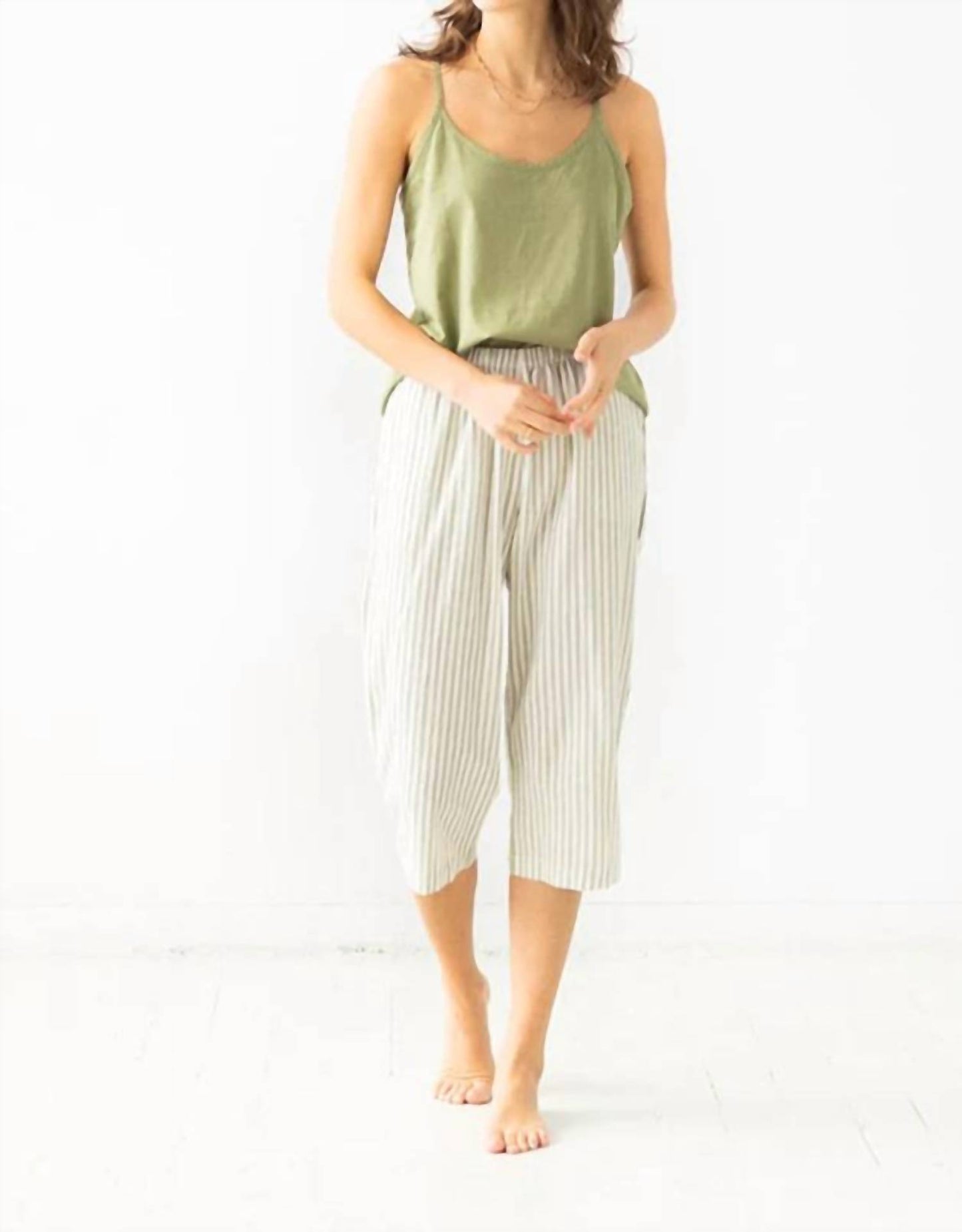 Woven V-back Tank