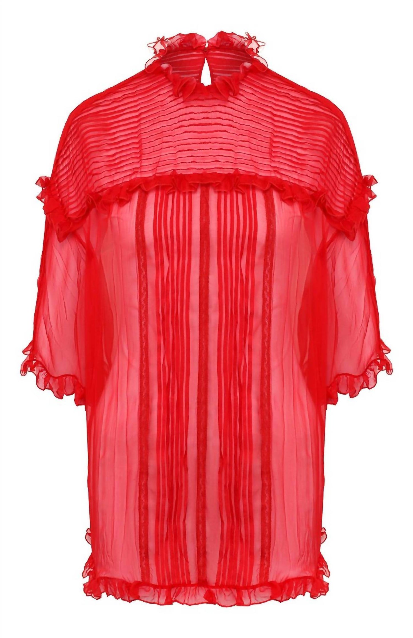 Valentino - Chiffon Ruffle Shirt - Rack Hunt