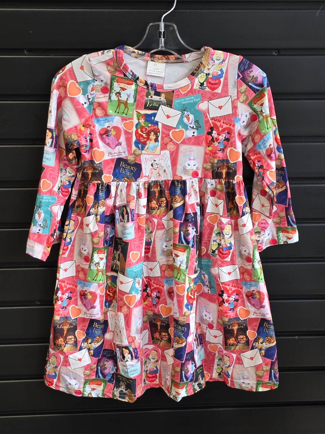 Girl's Love Letters Mini Dress