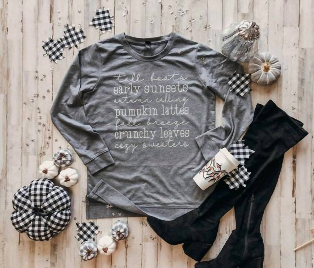 TALL BOOTS SWEATSHIRT