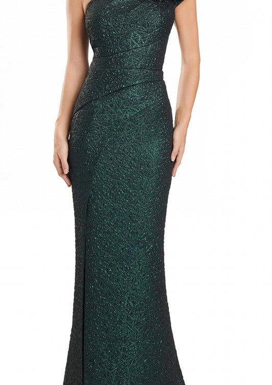 Floral Cap Sleeve Gown