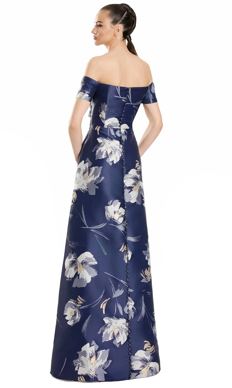 Floral Peplum Gown