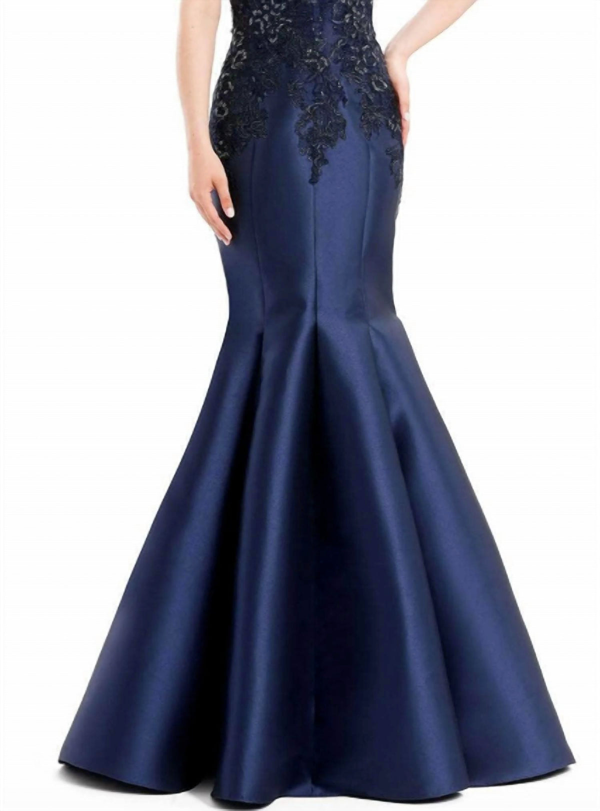 Godet Skirt Elegant Evening Maxi Dress