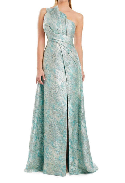 One Shoulder A-line Gown