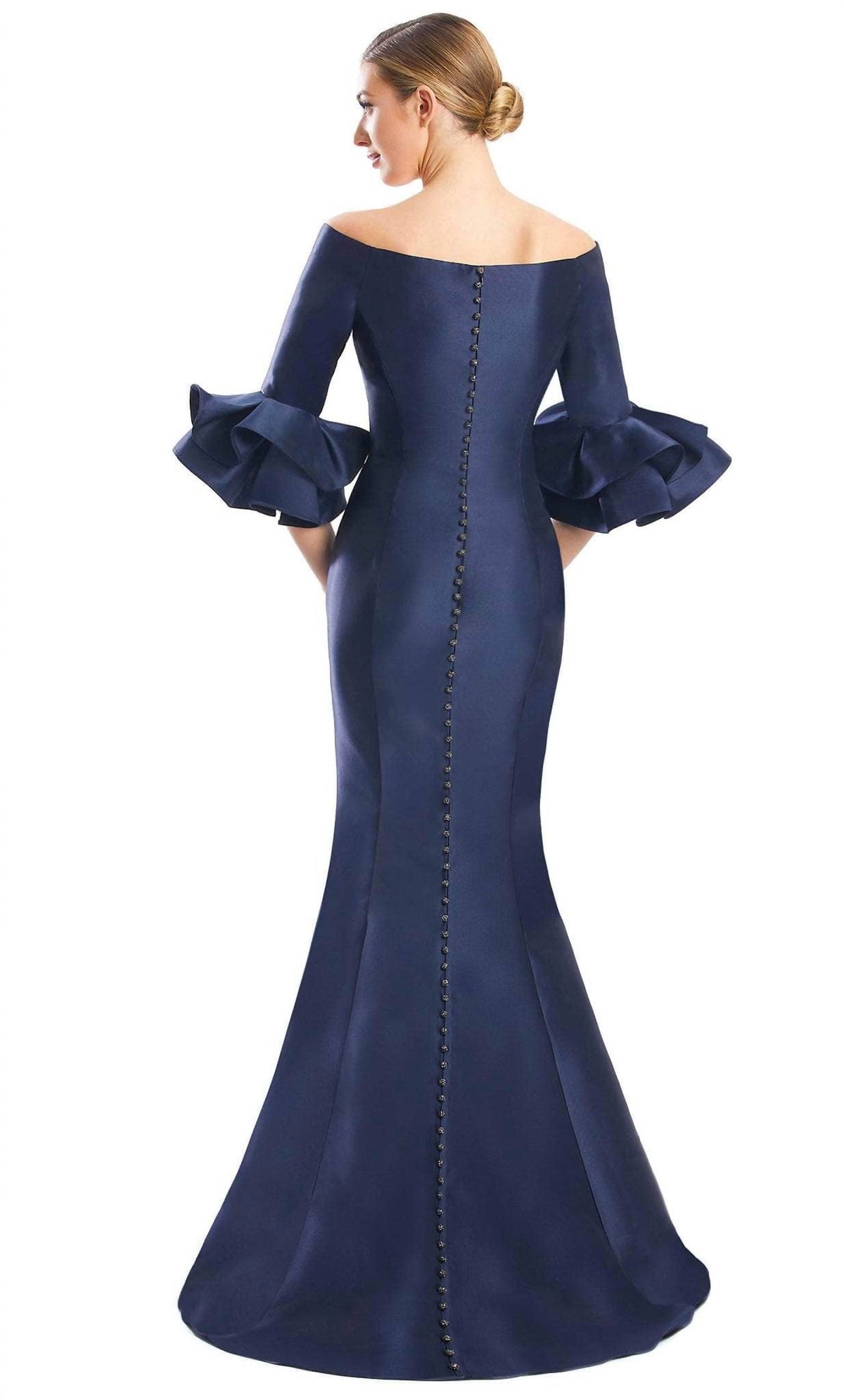 Straight Across Evening Maxi Dress