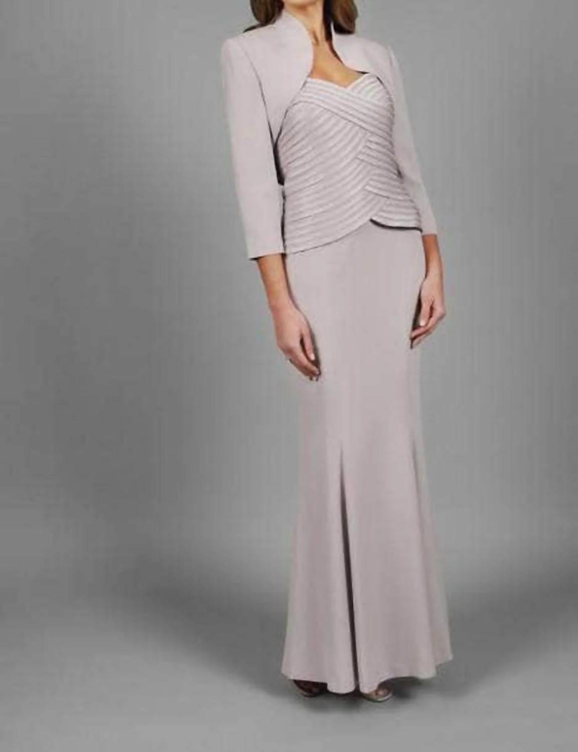 Sweetheart Neckline Gown With Bolero