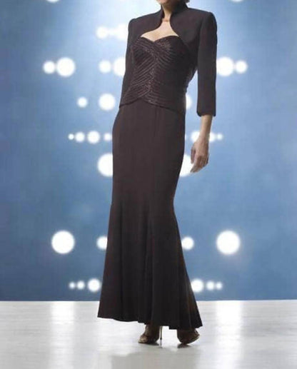 Sweetheart Neckline With Bolero Gown - Petite