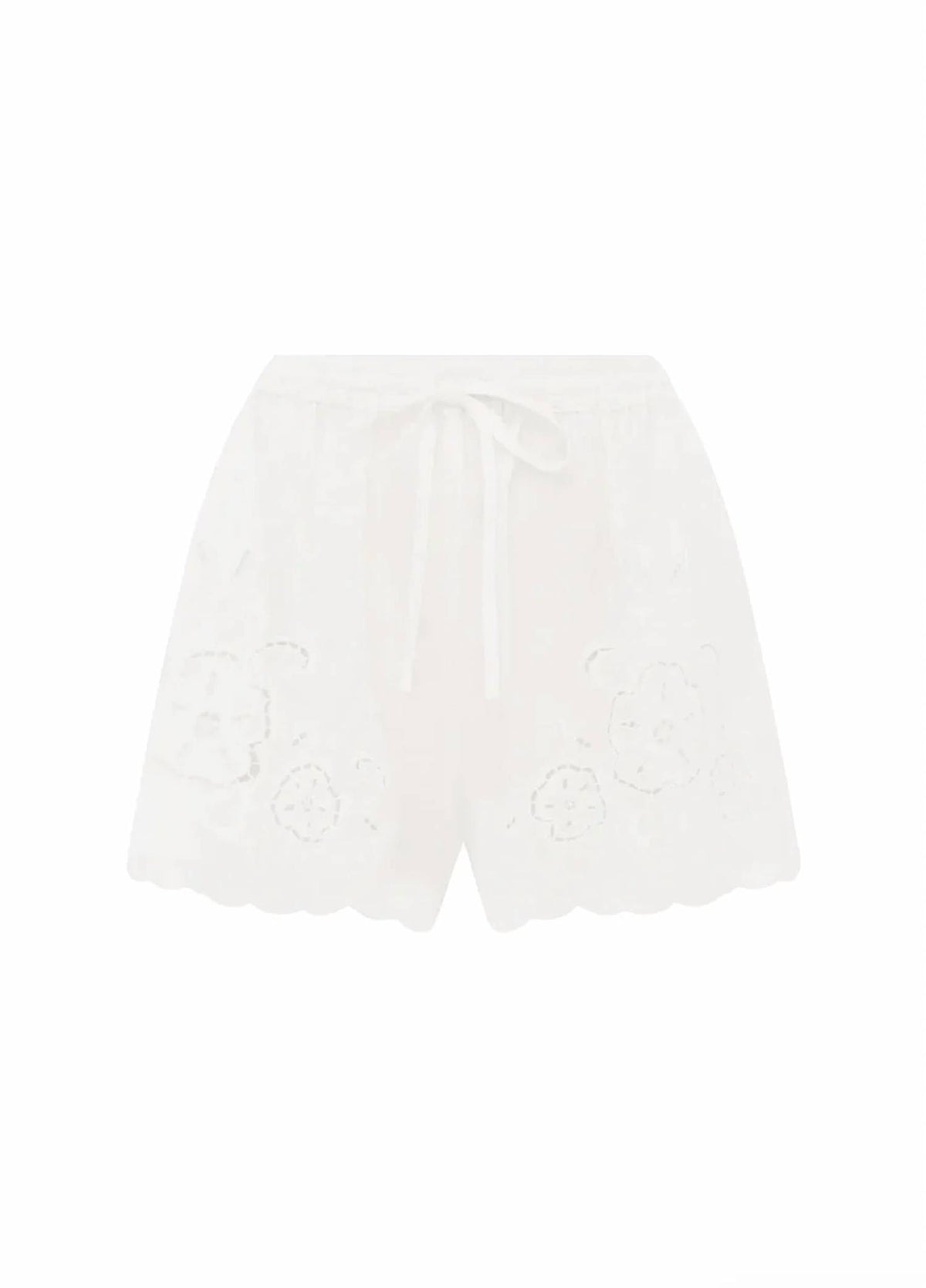 Eta Embroidered Linen Shorts