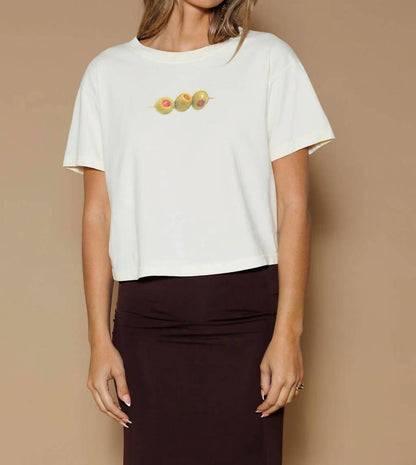 Olive Cropped Tee