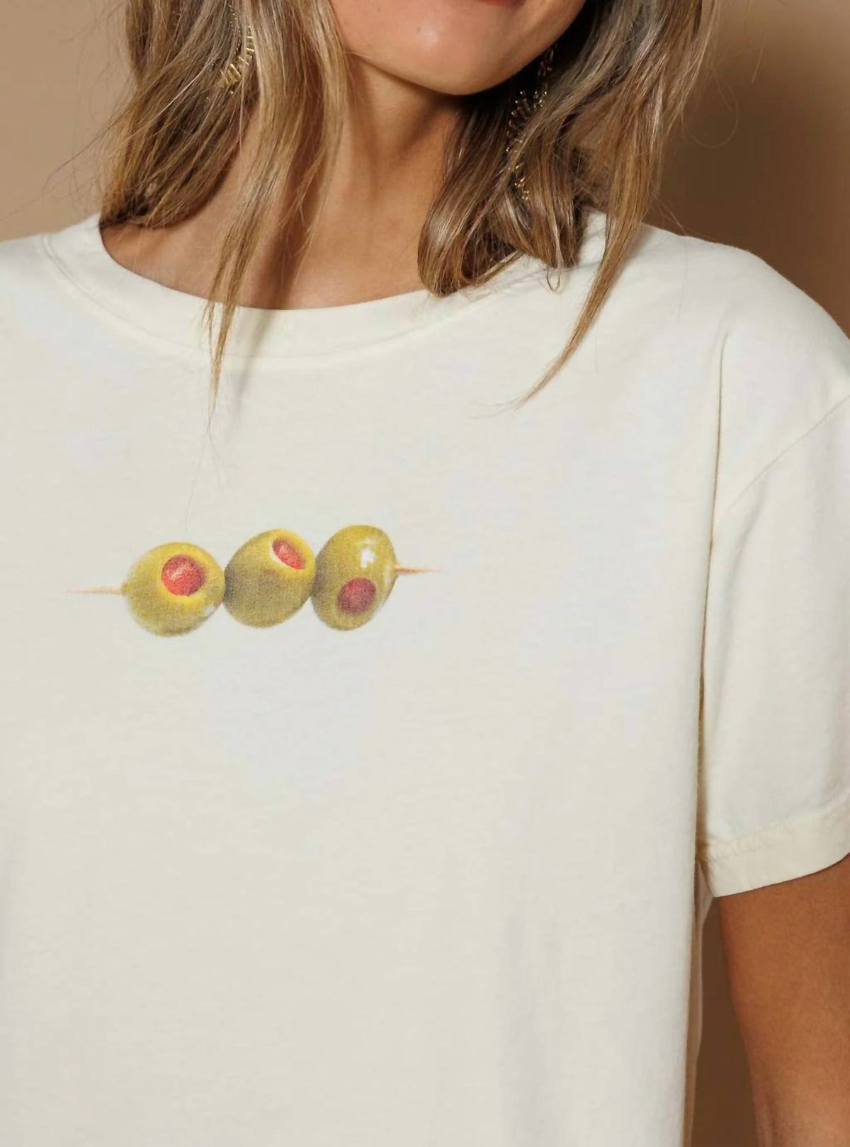 Olive Cropped Tee