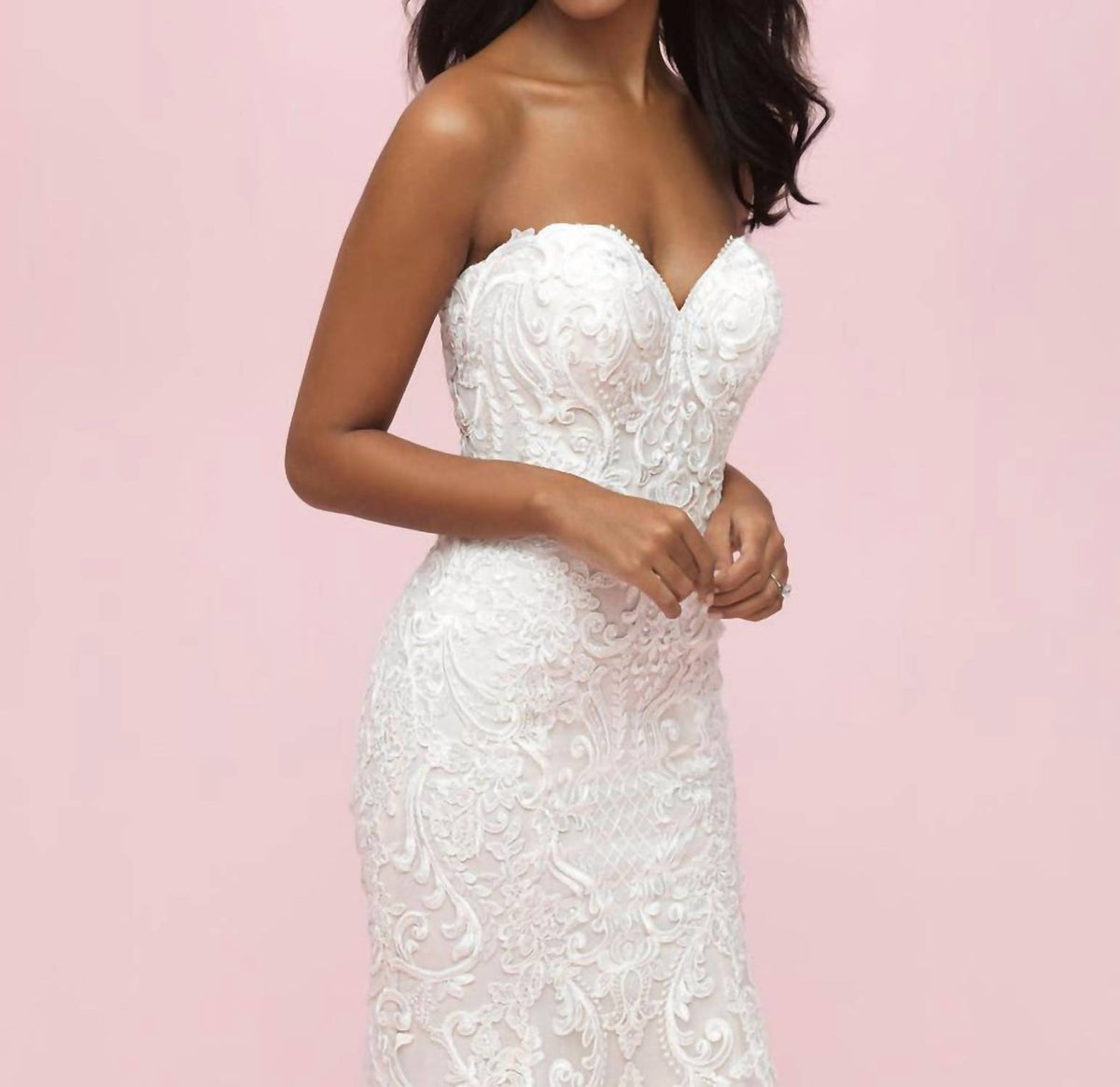 Classic Strapless Sweetheart Wedding Gown