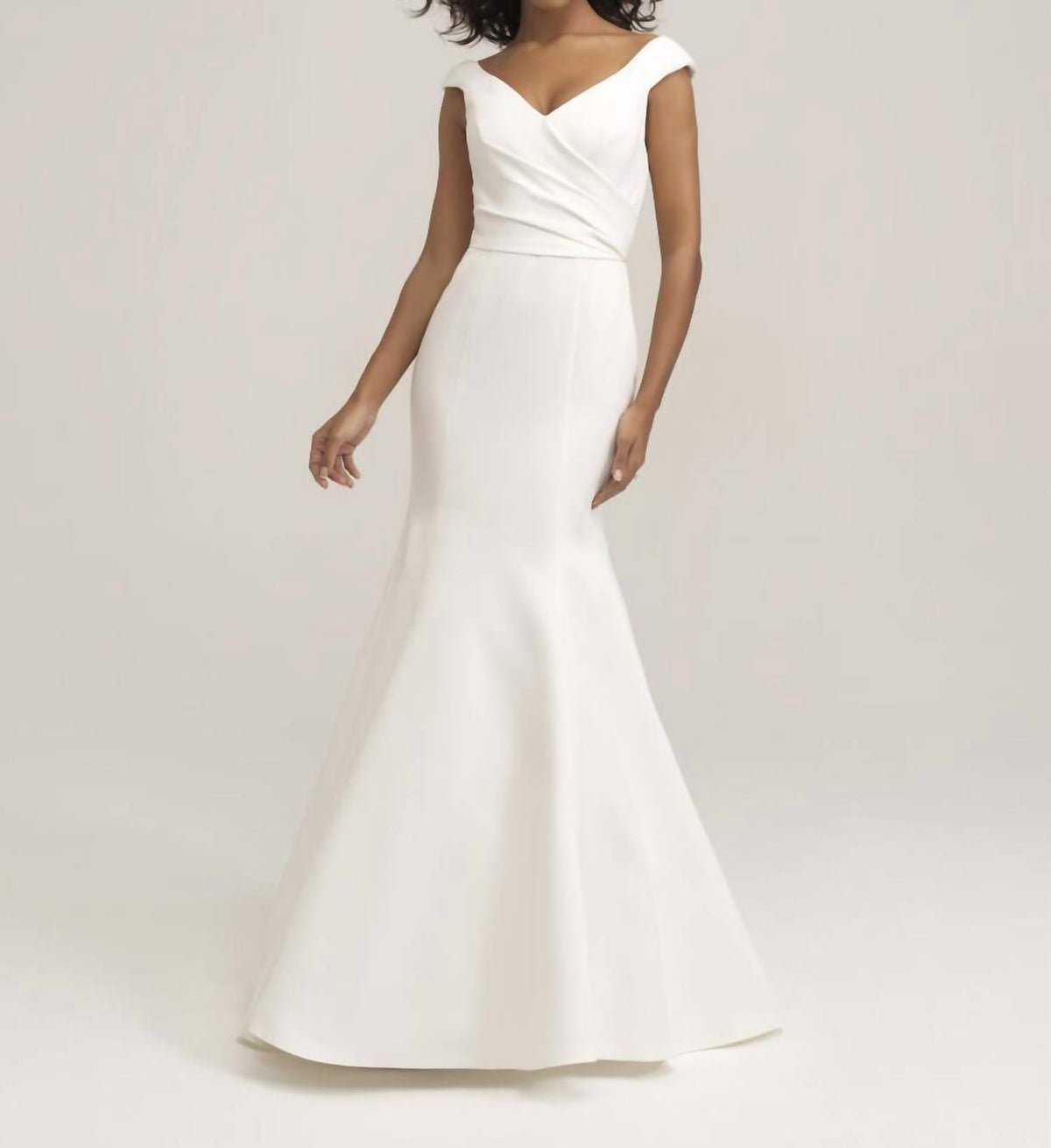Fit-and-flare Satin Gown