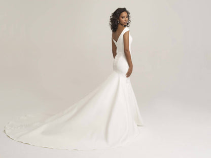 Fit-and-flare Satin Gown