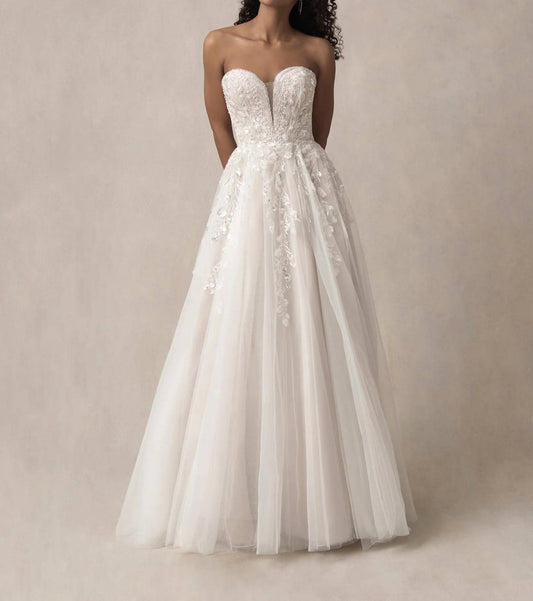 Strapless A-line Wedding Dress