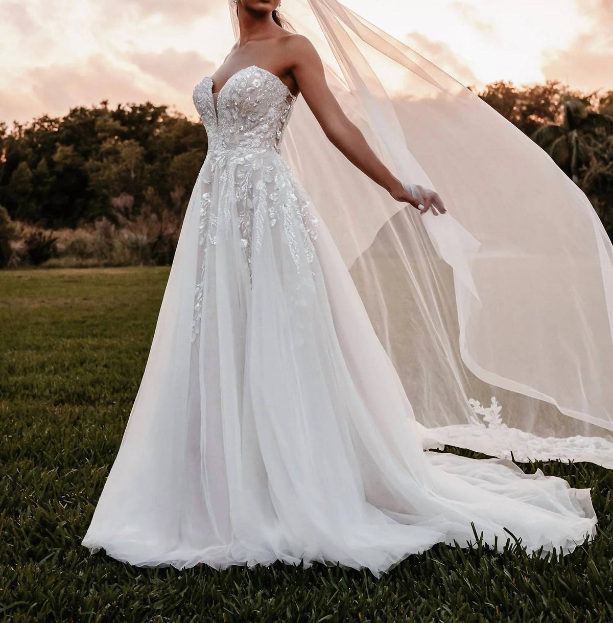 Strapless A-line Wedding Dress
