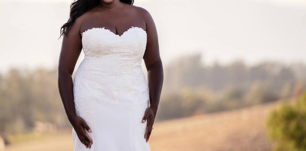 Strapless Fit-and-flare Wedding Gown